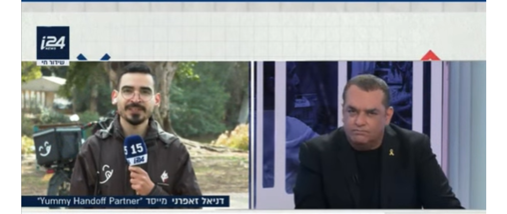 דניאל זאפרני בשידור חי ב-i24 עם ניב גלבוע